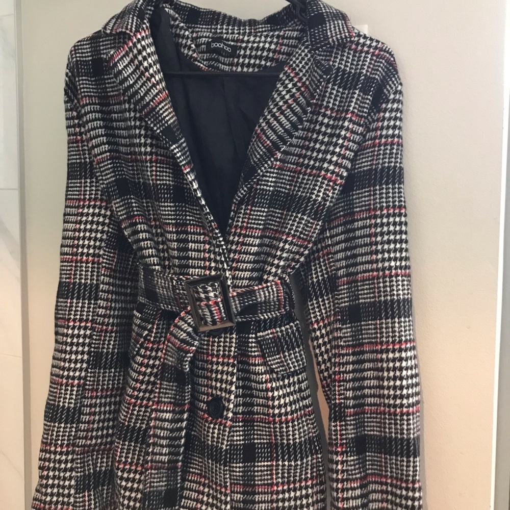 Warm Fall Plaid Peacoat
